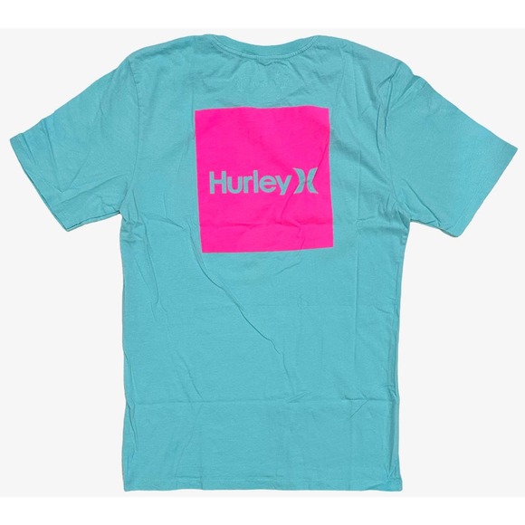 Hurley Men's Everyday Washed One and Only Boxed Logo Short Sleeve Tee T-Shirt - Picture 1 of 2